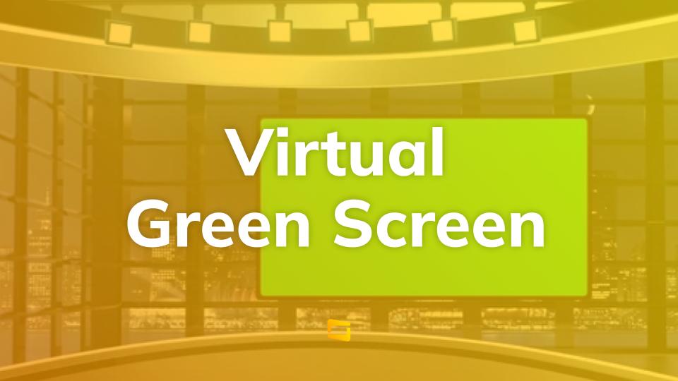 Virtual green screen in Virtual Production