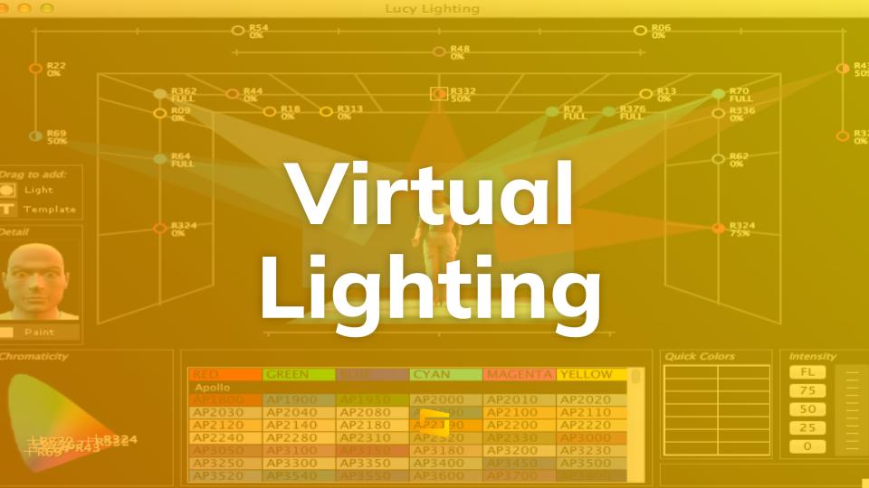 Virtual lighting in Virtual Production